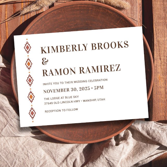 Rustic Western Wedding Invitation (Rustic Western Wedding Invitation )