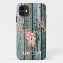 Rustic Western Wood Deer Skull