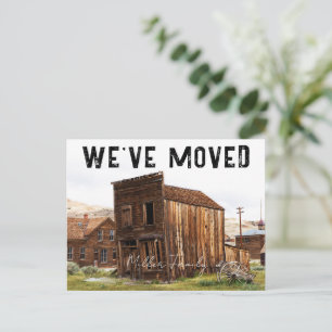Rustic We've Moved New Address Moving Announcement Postcard