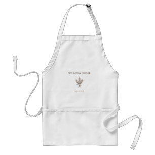 Rustic Wheat Bakery Name Baked With Love Standard Apron