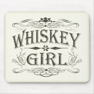 Rustic Whiskey Girl Mouse Pad