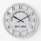 Rustic White Barn Wood Farmhouse Personalised Name