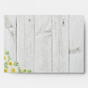 Rustic White Daisies Envelope