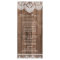 Rustic White Lace and Wood Slim Dinner Menu