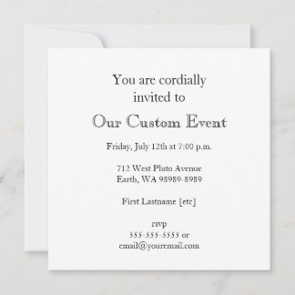 Rustic White Letterpress Ampersand Invitation