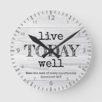 Rustic White Wood LIVE TODAY WELL Christian