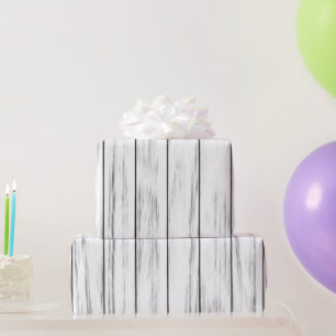 Rustic Whitewashed Grunge Weathered Wood Wrapping Paper
