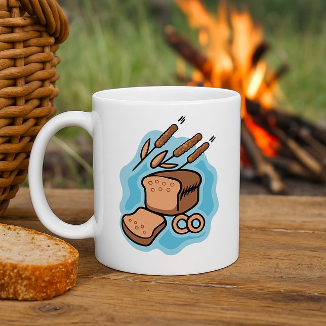 Rustic Whole Grain Bread Farmhouse Food Coffee Mug (Creator Uploaded)