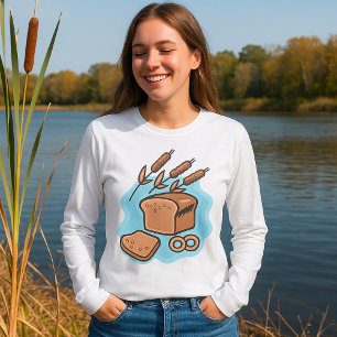 Rustic Whole Grain Bread Farmhouse Food T-Shirt