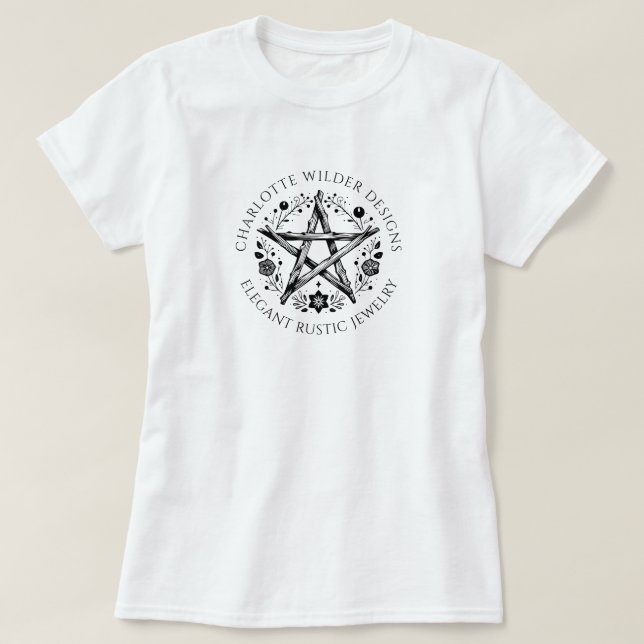 Rustic Wiccan Pagan Jewellery  T-Shirt (Design Front)