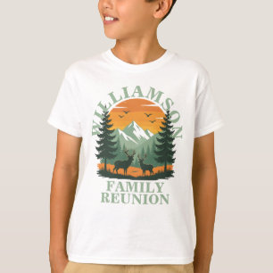 Rustic Wilderness Family Reunion Customisable Kids T-Shirt