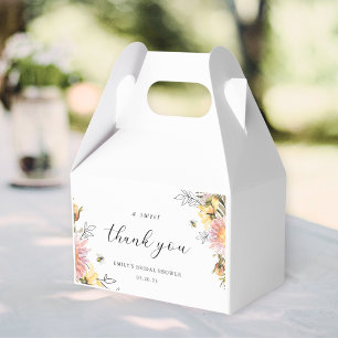 Rustic Wildflower a Sweet Thank You Bridal Shower Favour Box