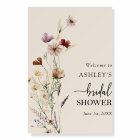 Rustic Wildflower Bridal Shower Welcome