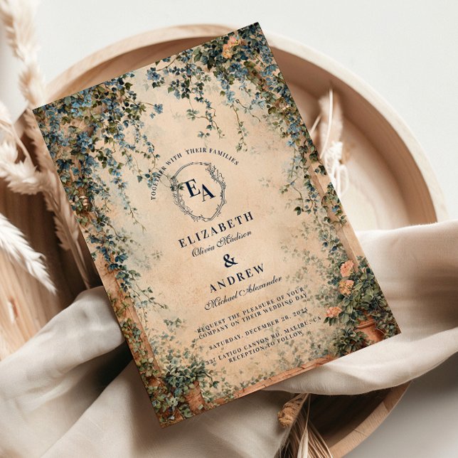 Rustic Wildflower Garden Wedding Invitation (Creator Uploaded)