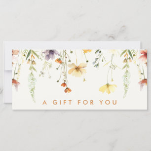 Rustic Wildflower Gift Certificate