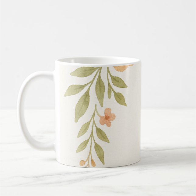 Rustic Wildflower Groomsmen Mug (Left)