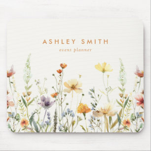 Rustic Wildflower Mouse Pad