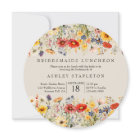 Rustic Wildflower Warm Floral Bridesmaids Luncheon