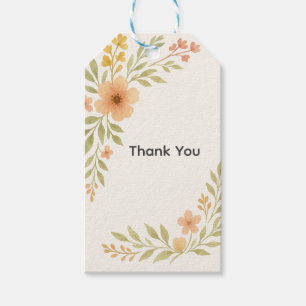 Rustic Wildflower Wedding Favour Tag