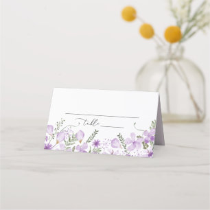 Rustic Wildflowers Wedding Shower Reception Place Card