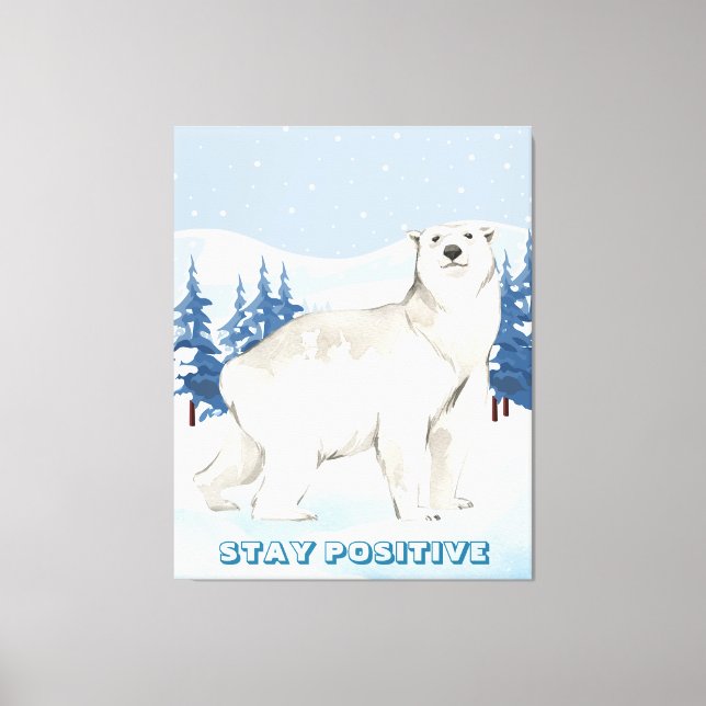 Rustic Wildlife Home Decor Stretched Canvas Print (Front)