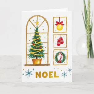 Rustic Window Evergreen Card