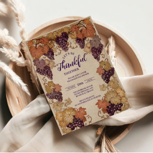 Rustic Wine Harvest Celebration Invitation