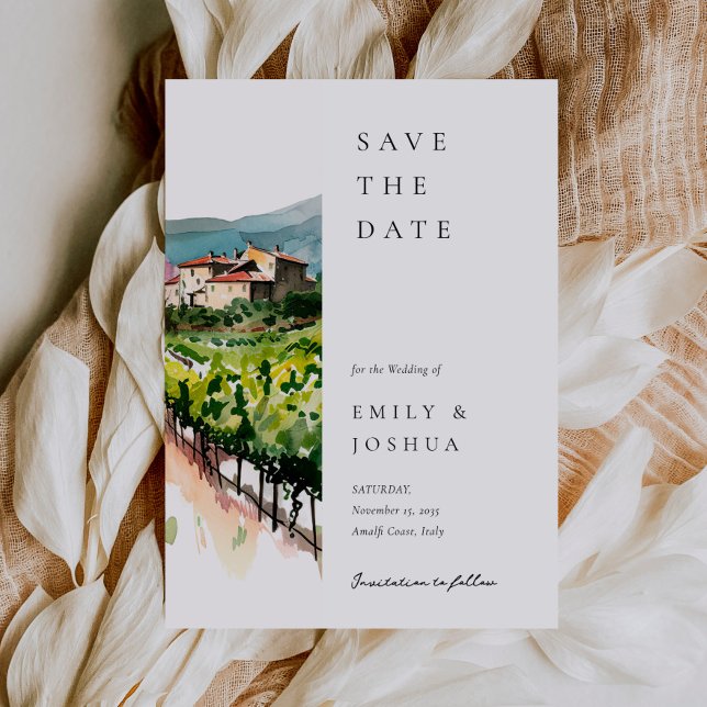 Rustic Winery Landscape Wedding Save The Date (Creator Uploaded)