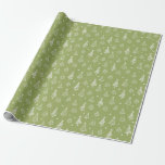 Rustic Winter Christmas Tree and Snow Green Wrapping Paper<br><div class="desc">This gorgeous green Christmas wrapping paper set features a Christmas tree and star design. The perfect evergreen winter wrapping design for your gifts this holiday season.</div>