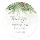 Rustic Winter Greenery Berries Pine Cone Wedding