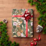 Rustic winter greenery citrus botanical Christmas Wrapping Paper<br><div class="desc">Rustic winter greenery dry citrus pine cones nature inspired botanical Christmas gift wrap</div>