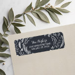 Rustic Winter Holiday Address Labels<br><div class="desc">Cute modern holiday address label features a whimsical rustic border or branches and leaves surrounding your name and address on a faux chalkboard background. Click Customise It to customise text fonts and colours to create your own unique one of a kind design. Perfect for mailing holiday cards to family and...</div>