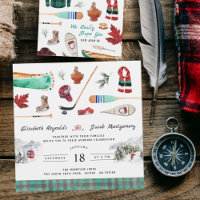 Rustic Winter Mountain | Camping Wedding