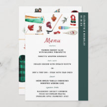 Rustic Winter Mountain | Camping Wedding Menu