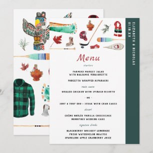 Rustic Winter Mountain   Camping Wedding Menu