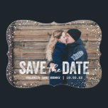 Rustic Winter Save The Date Full Bleed Photo<br><div class="desc"></div>