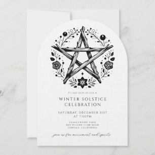 Rustic Winter Solstice Invitation