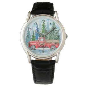 Rustic Winter Wedding Truck Wifey favor Watch