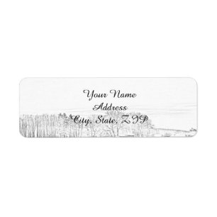 Rustic Winter Wonderland Return Address