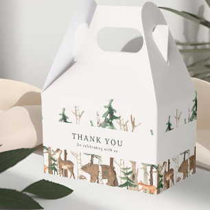 Rustic Winter Woodland Baby Shower Favour Box