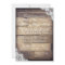 Rustic Wood and Lace Country Wedding Invitations