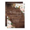 Rustic Wood Blush & White Flowers Wedding