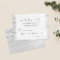 Rustic Wood Botanical Leaf Wedding Invitation RSVP