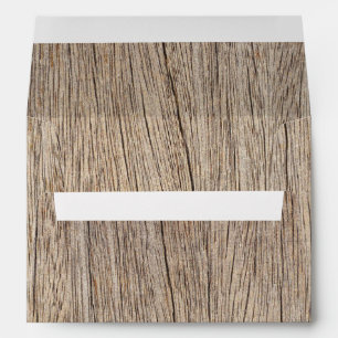 Rustic Wood Country Western Envelope