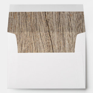 Rustic Wood Country Western Envelope
