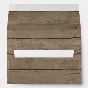 Rustic Wood Country Western Envelope