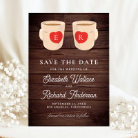 Rustic Wood Cute Coffee Mugs Wedding