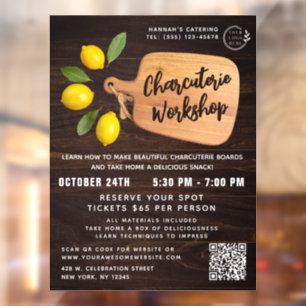 Rustic Wood Cutting Board Citrus Cooking Script 