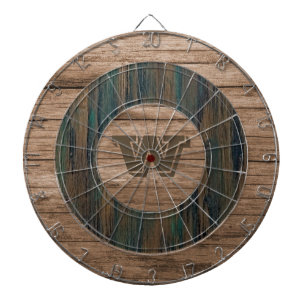 Rustic Wood Dartboard