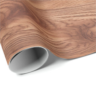 Rustic Wood Decoupage  Wrapping Paper